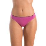 A.A UNDERWEAR Κυλοτάκι Bikini 90% Cotton μοβ με μοβ λάστιχο