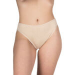 A.A UNDERWEAR Tai Ψηλό Κυλοτάκι Plus Cotton Μπέζ