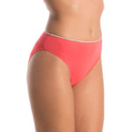 A.A UNDERWEAR Κυλοτάκι Tai 90% Cotton κοραλί με ασημί λάστιχο - Image 2