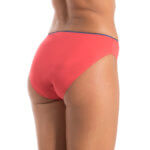 A.A UNDERWEAR Κυλοτάκι Tai 90% Cotton κοραλί με μαύρο λάστιχο - Image 2