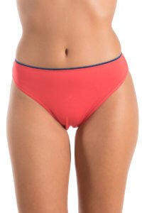 A.A UNDERWEAR Κυλοτάκι Tai 90% Cotton κοραλί με μαύρο λάστιχο