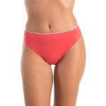 A.A UNDERWEAR Κυλοτάκι Tai 90% Cotton κοραλί με ασημί λάστιχο