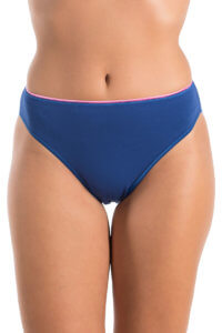 Α.A UNDERWEAR Κυλοτάκι Tai Plus 90% Cotton Μπλε με Κόκκινο λάστιχο - Image 2