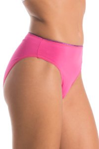 A.A UNDERWEAR Κυλοτάκι Tai 90% Cotton ροζ με μοβ λάστιχο - Image 2