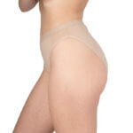 A.A UNDERWEAR Tai Ψηλό Κυλοτάκι φαρδύ λάστιχο  90% Cotton Σκούρο Μπεζ - Image 3