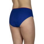 Α.A UNDERWEAR Κυλοτάκι Tai Plus 90% Cotton Μπλε με Κόκκινο λάστιχο