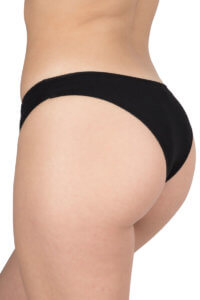 A.A UNDERWEAR Brazil Κυλοτάκι Bamboo 3 τμχ Μαύρο - Image 3