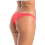 A.A UNDERWEAR Κυλοτάκι Brazil 90% Cotton κοραλί με ασημί λάστιχο - Image 2