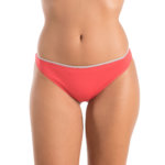 A.A UNDERWEAR Κυλοτάκι Brazil 90% Cotton κοραλί με ασημί λάστιχο