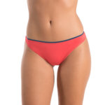 A.A UNDERWEAR Κυλοτάκι Brazil 90% Cotton κοραλί με μαύρο λάστιχο