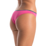 A.A UNDERWEAR Κυλοτάκι Brazil 90% Cotton ροζ με μπλε λάστιχο - Image 2