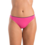 A.A UNDERWEAR Κυλοτάκι String 90% Cotton ροζ με μοβ λάστιχο