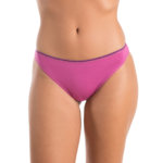 A.A UNDERWEAR Κυλοτάκι Brazil 90% Cotton μοβ με μοβ λάστιχο