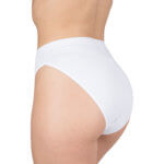 A.A UNDERWEAR  Κυλοτάκι φαρδύ λάστιχο Tai ψηλό 90% Cotton Λευκό - Image 2