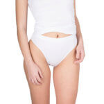 A.A UNDERWEAR  Κυλοτάκι φαρδύ λάστιχο Tai ψηλό 90% Cotton Λευκό