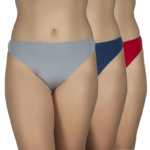 A.A UNDERWEAR String Tai ψηλό Cotton - Modal 3 τεμάχια Μπλε, Κόκκινο, Γκρι