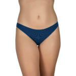 Κυλοτάκι Bikini χωρίς λάστιχο πίσω Cotton - Modal Μπλε
