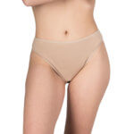 A.A UNDERWEAR Κυλοτάκι tai Plus ψηλό 90% Cotton Μπεζ σκούρο