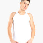 Α.A UNDERWEAR Φανέλα Αμάνικη Ανδρική Sport Slim 90% Cotton Λευκό
