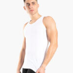 Α.A UNDERWEAR Φανέλα Αμάνικη Ανδρική Sport Slim 90% Cotton Λευκό - Image 3