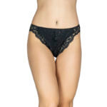 AA-UNDERWEAR Κυλοτάκι Bikini δαντέλα Cotton - Modal Μαύρο
