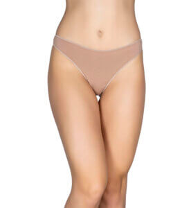 Α.A UNDERWEAR String 90% Cotton Σκούρο Μπεζ - Image 3