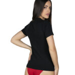Α.A UNDERWEAR Φανελάκι Γυναικείο Plus Κοντό Μανίκι Cotton-Modal Μαύρο - Image 2