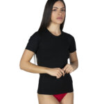 Α.A UNDERWEAR Φανελάκι Γυναικείο Plus Κοντό Μανίκι Cotton-Modal Μαύρο