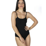 AA-UNDERWEAR Κορμάκι Λεπτή Τιράντα Cotton - Modal Μαύρο - Image 3
