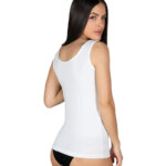 Α.A UNDERWEAR Φανελάκι Plus Φαρδιά Τιράντα Γυναικείο Bamboo Λευκό - Image 2