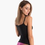 Α.A UNDERWEAR Φανελάκι Λεπτή Τιράντα γυναικείο Cotton - Modal Μαύρο - Image 3