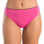 A.A UNDERWEAR Κυλοτάκι Tai 90% Cotton ροζ με μοβ λάστιχο