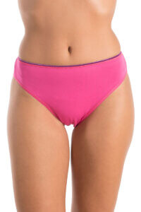 A.A UNDERWEAR Κυλοτάκι Tai 90% Cotton ροζ με μοβ λάστιχο