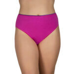 Α.A UNDERWEAR Κυλοτάκι Tai Plus 90% Cotton Μοβ με Μοβ λάστιχο