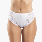 Α.A UNDERWEAR Κυλοτάκι ΤΑΙ Plus με απαλή δαντέλα Cotton - Modal Λευκό