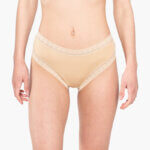 Α.A UNDERWEAR Midi Κυλοτάκι Δαντέλα Cotton - Modal Μπεζ - Image 4