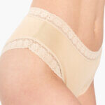 Α.A UNDERWEAR Midi Κυλοτάκι Δαντέλα Cotton - Modal Μπεζ - Image 3