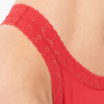 Α.A UNDERWEAR Κυλοτάκι Τάνγκα με λάστιχο Δαντέλα 2 τμχ Cotton - Modal Κόκκινο - Image 5