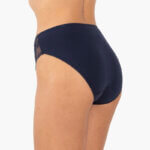 AA-UNDERWEAR Τai με Απαλή Δαντέλα 2 τεμάχια Cotton - Modal  Μπορντώ & Σκούρο Μπλε - Image 2
