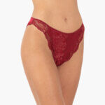 AA-UNDERWEAR Bikini Κυλοτάκι δαντέλα Cotton - Modal Μπορντώ