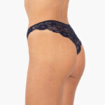 AA-UNDERWEAR Κυλοτάκι Brazil Plus Δαντέλα Cotton - Modal Σκούρο Μπλε - Image 2