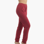 A.A UNDERWEAR Πιτζάμα Γυναικεία 100% Cotton Ιnterlock Μπορντό - Image 4