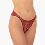 AA-UNDERWEAR Brazil Κυλοτάκι Δαντέλα Cotton - Modal Μπορντώ