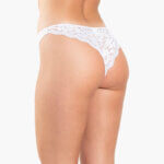 AA-UNDERWEAR Brazil Κυλοτάκι Δαντέλα Cotton - Modal 2 τμχ Μπεζ, Άσπρο - Image 3