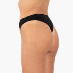 Α.A UNDERWEAR String ψηλό Tai Cotton - Modal 3 τεμάχια Μαύρα - Image 2