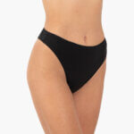 Α.A UNDERWEAR String Plus Ψηλό Tai Cotton - Modal Μαύρο