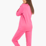 A.A UNDERWEAR Πιτζάμα Γυναικεία 100% Cotton Ιnterlock Ροζ - Image 4
