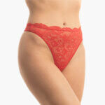 AA-UNDERWEAR String Ψηλό Κυλοτάκι Δαντέλα Κόκκινο - Image 3