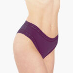 Α.A UNDERWEAR Midi Κιλοτάκι με Δαντέλα Cotton - Modal Σκούρο Μπλε