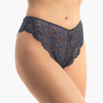 AA-UNDERWEAR Κυλοτάκι Lace Plus Brazil Σκούρο Μπλε - Image 3